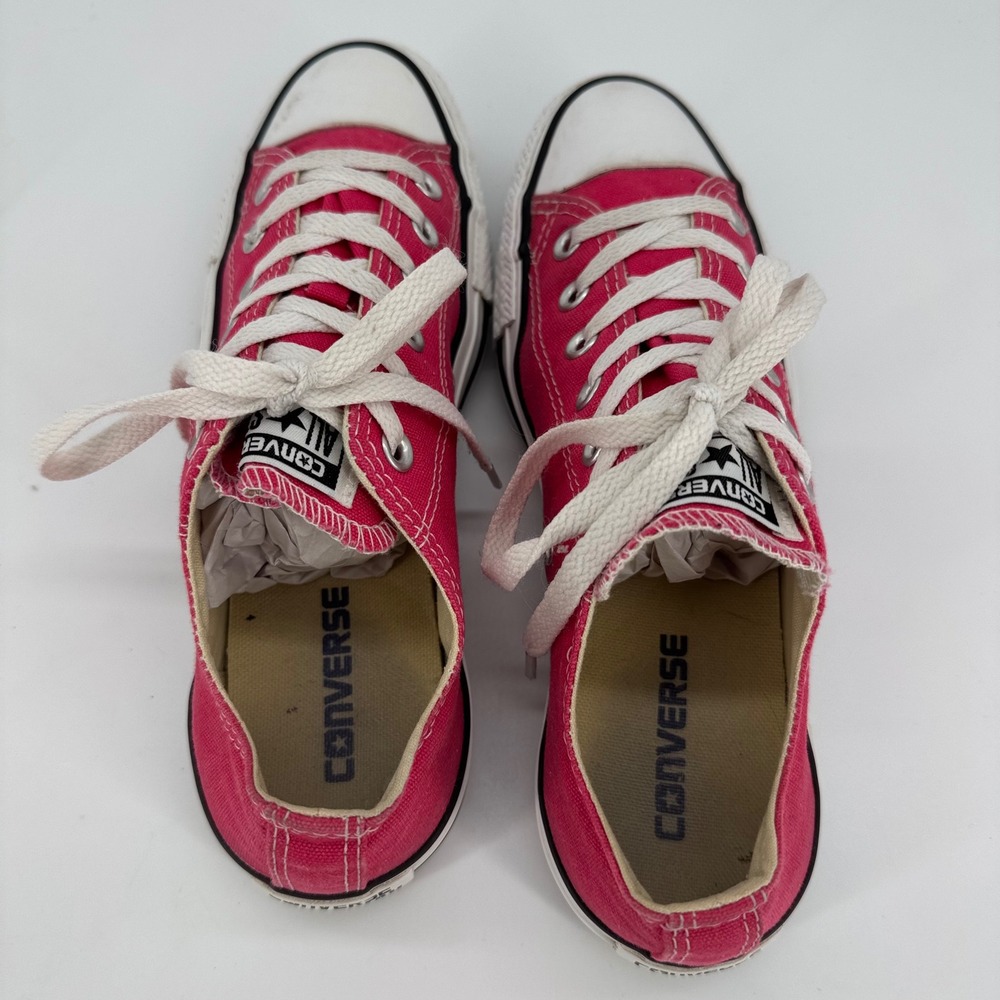 Converse Chuck Taylor All Star Low Pink Canvas Sneakers 132298F Womens 8 - Picture 6 of 7